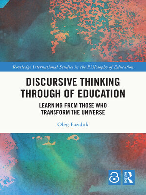 cover image of Discursive Thinking Through of Education